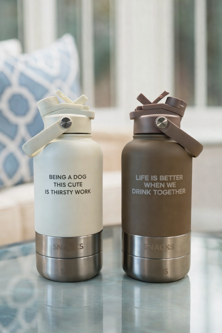 The Bowl Bottle | 3-in-1 Pet Travel Bottle: Chocolate