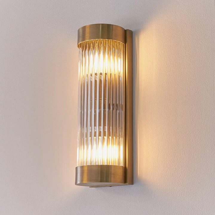 Nasir Antique Brass Finish Wall Lamp