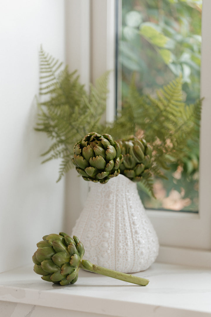 Large White Urchin Jug
