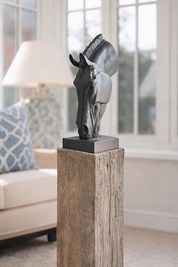 Drinking Horse Head Ornament Equestrian