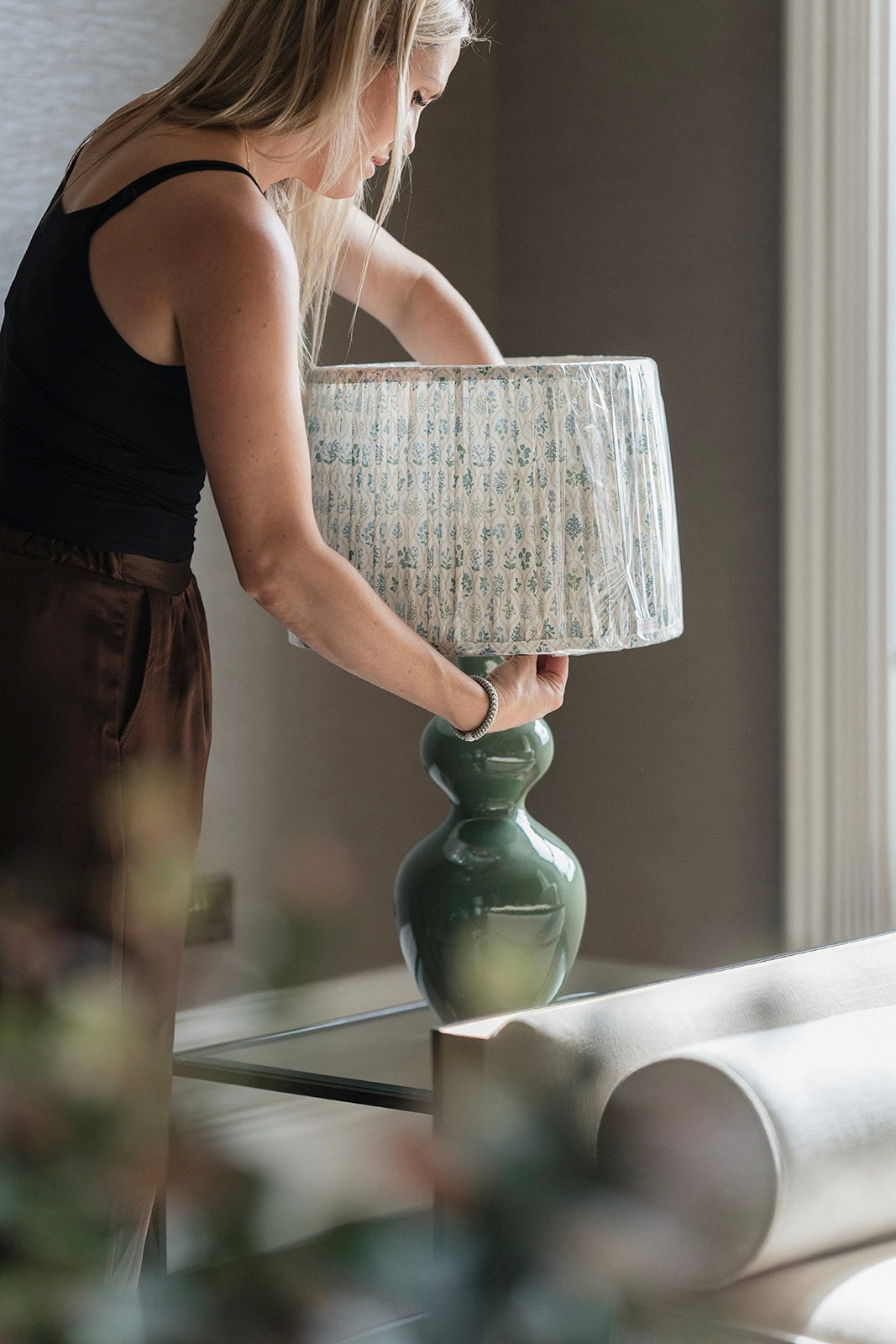 Fennel Table Lamp with Shade