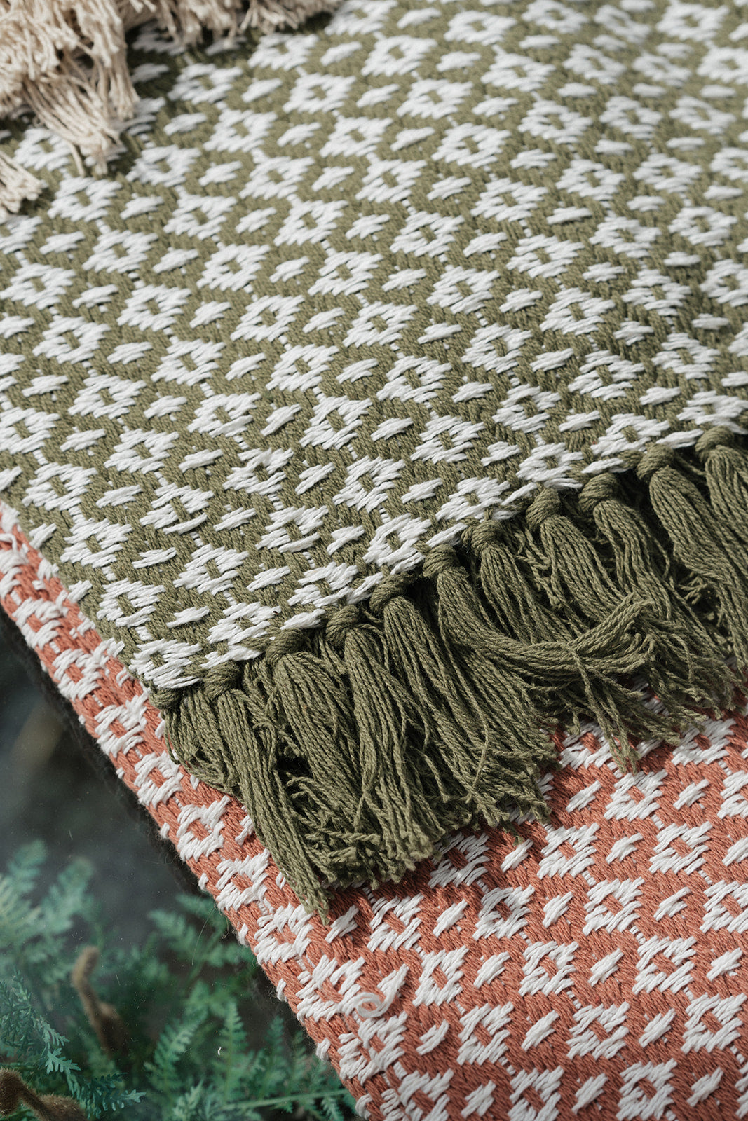 Cotswold Green Throw