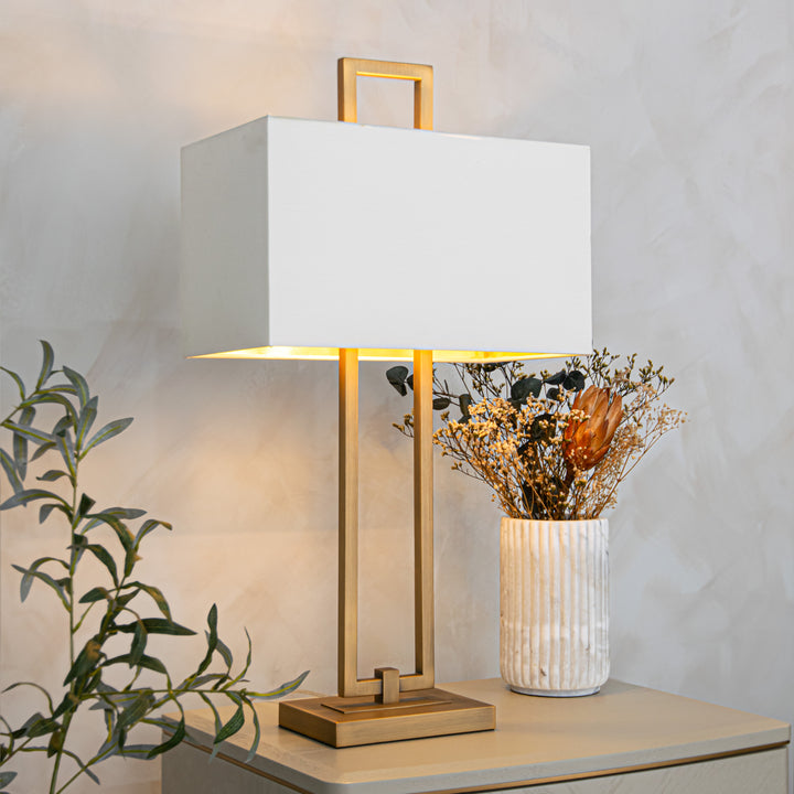 Danby Antique Brass Finish Table Lamp