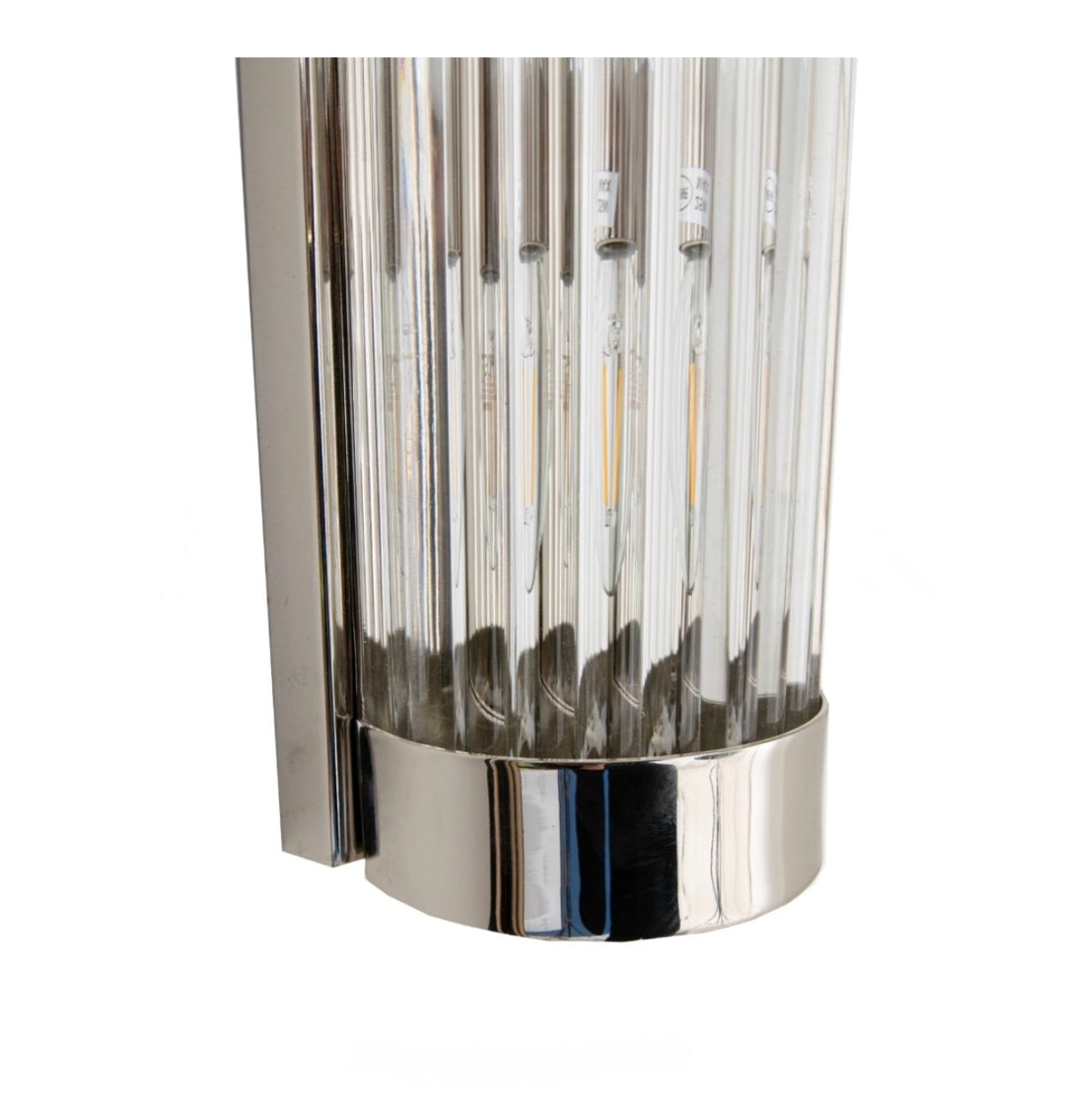 Nasir Long Nickel Wall Lamp