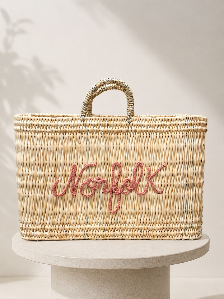 Norfolk Basket Bag Blush