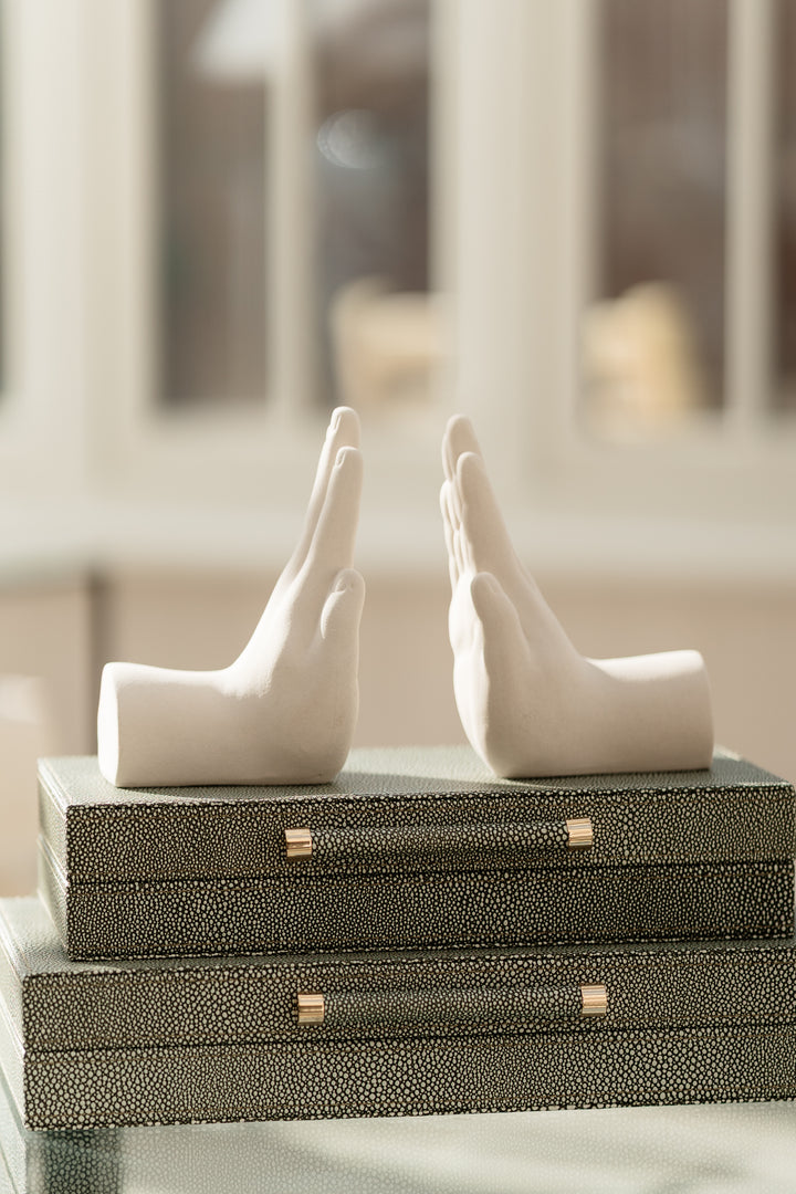 Hand Bookends