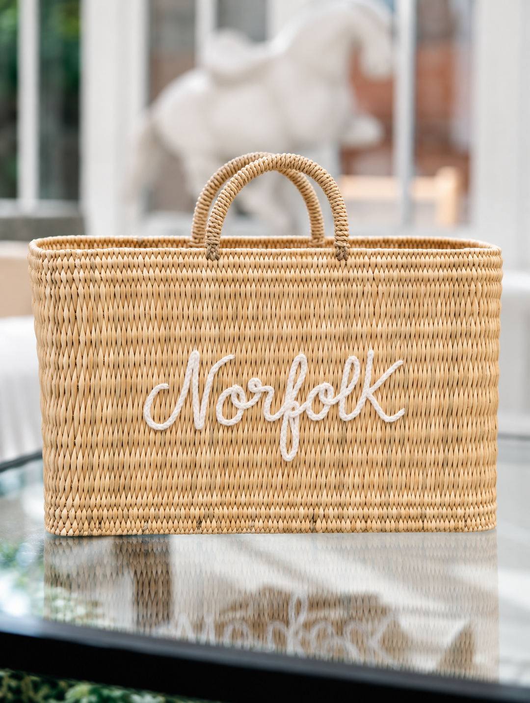 NORFOLK BASKET BAG WHITE