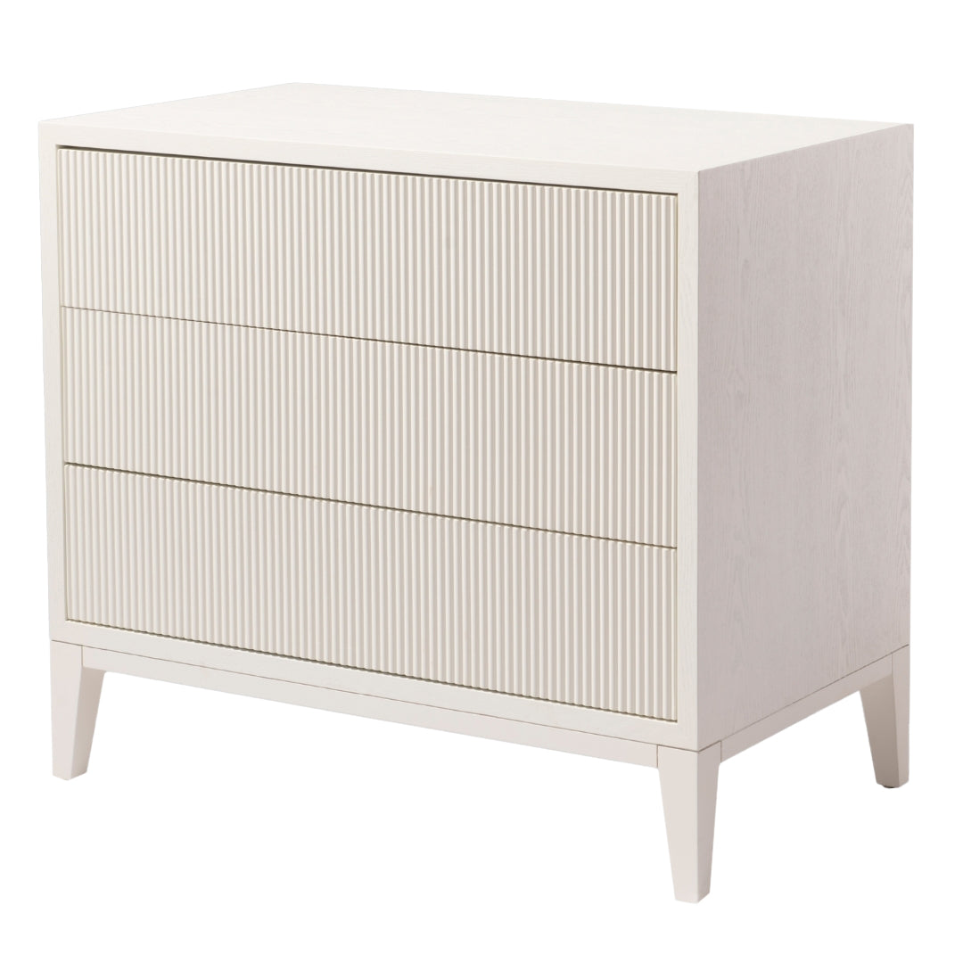Amur RVA White Finish 3 Drawer Chest