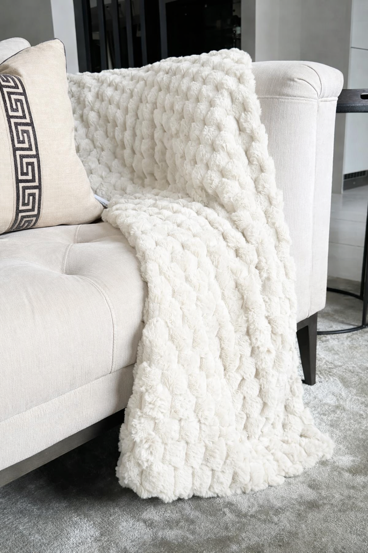 Koochikoo White Throw