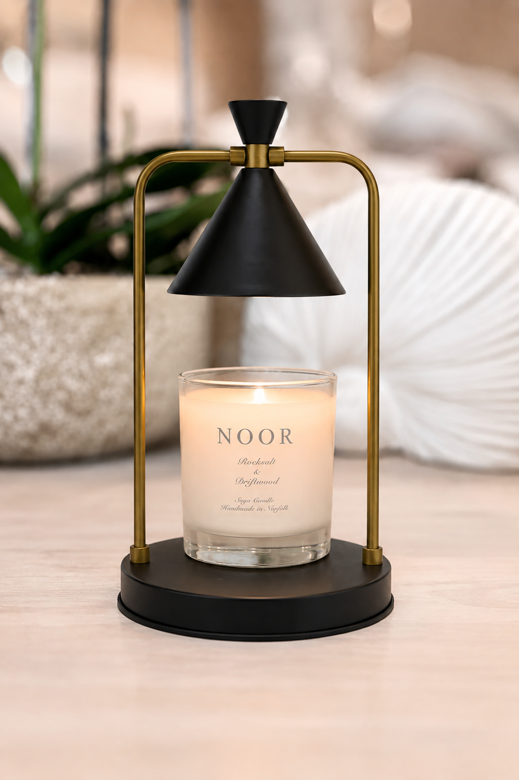 Coco Black Candle Warmer Lamp Luxury Flame-Free Candle Heater