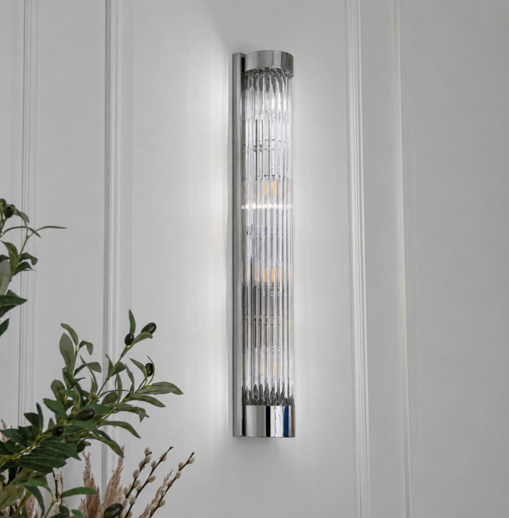 Nasir Long Nickel Wall Lamp