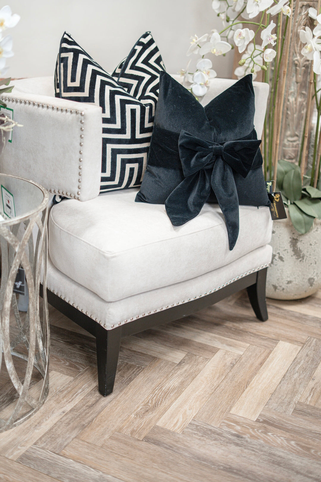 Amazing Black Large Cushion