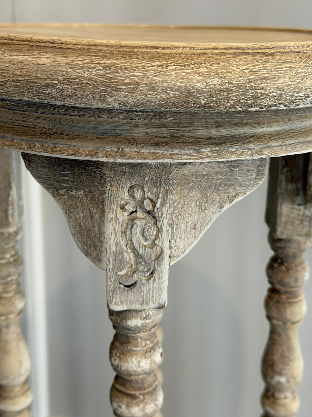 Antique Barley Twist Plant Stand