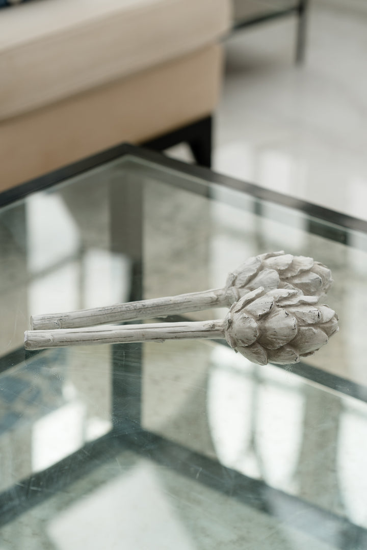 Antique White Artichoke Decoration
