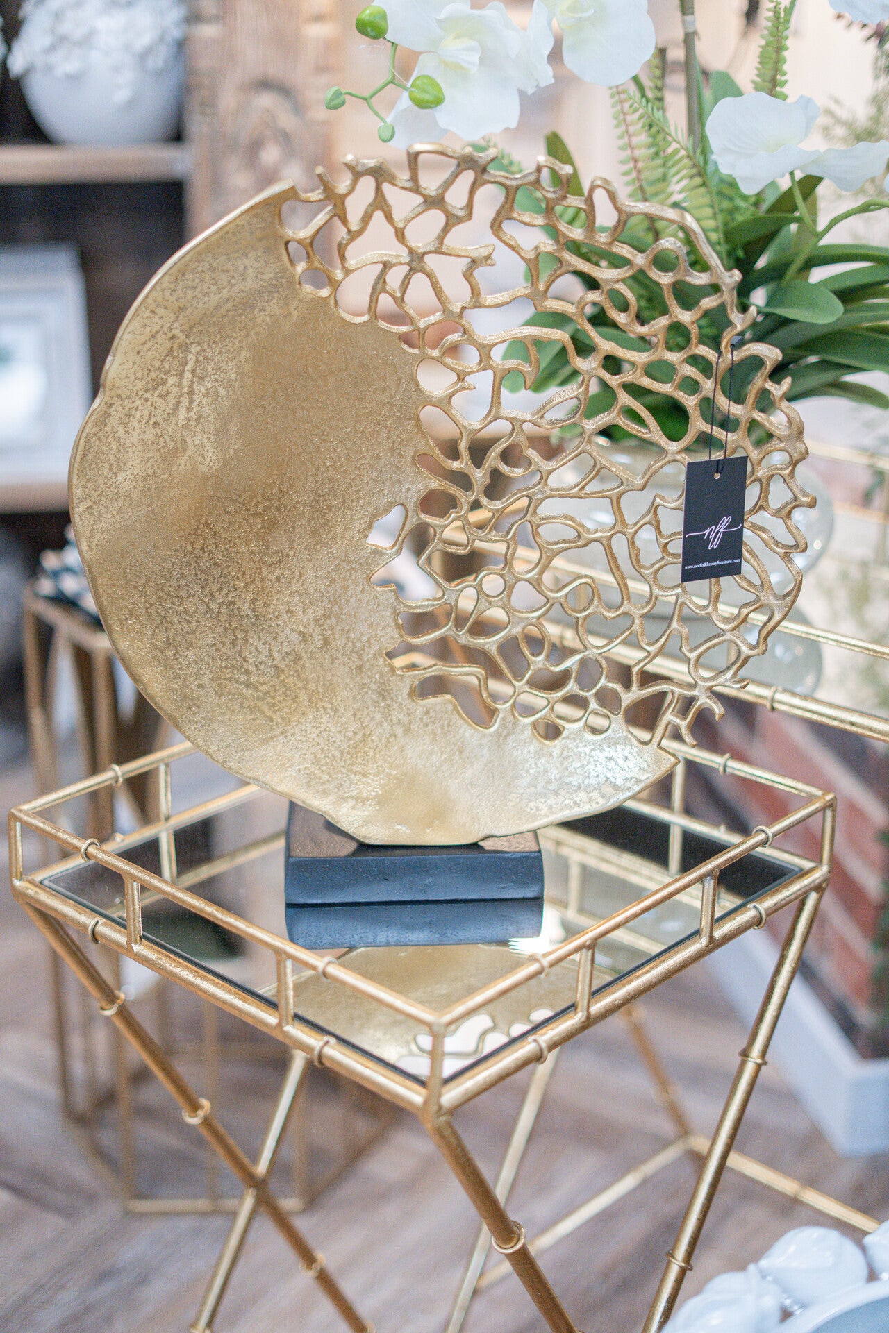 Norfolk Luxury Gold Coral Sculpture