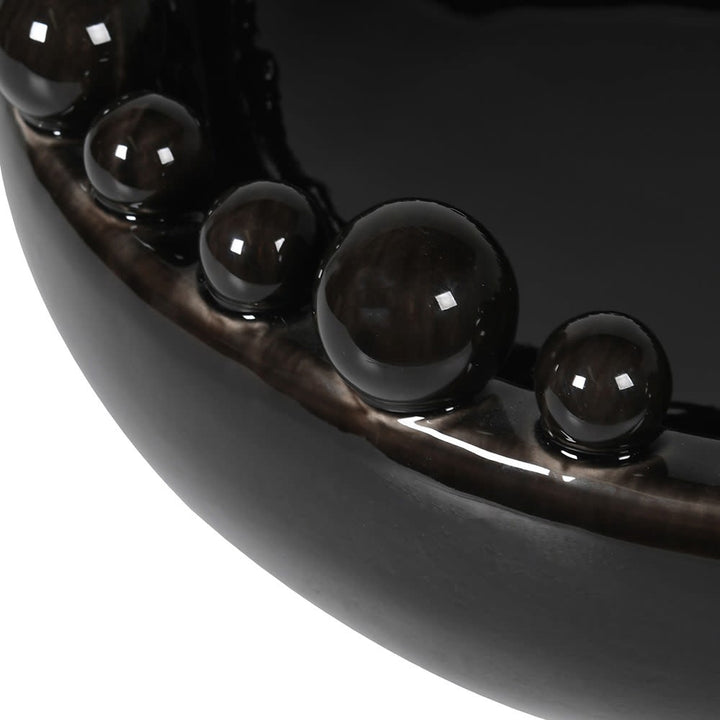 Black Bobble Edged Bowl
