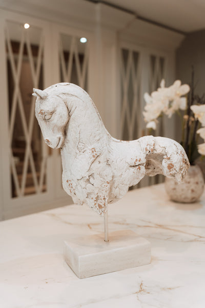 Stone Effect Horse Sculpture