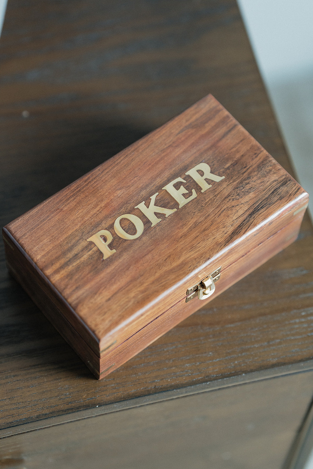 Classic Poker Set in Wooden Box