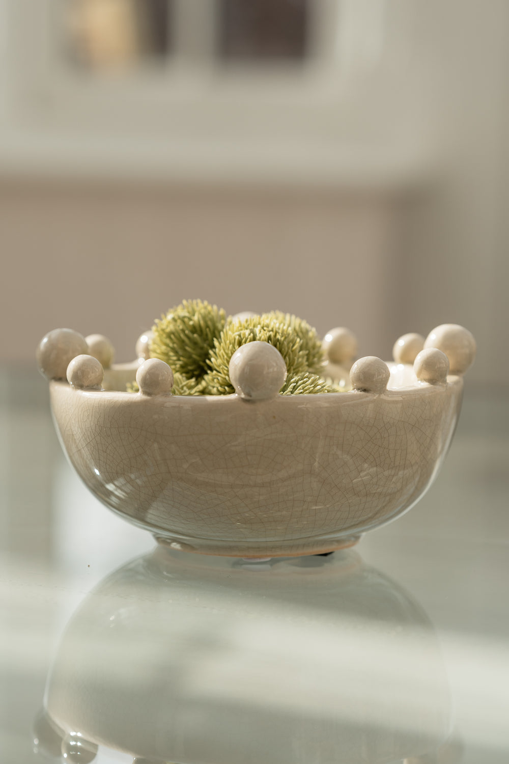 Cream Trinket Bobble Bowl