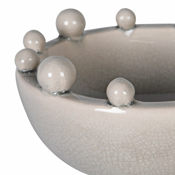 Cream Trinket Bobble Bowl