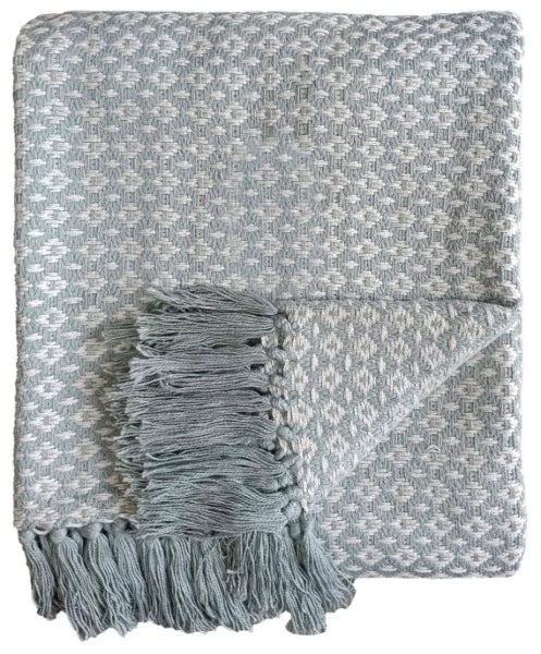 Cotswolds duckegg throw