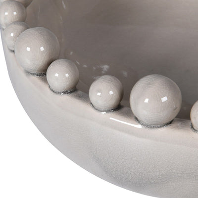 Decorative Cream Bobble Edged Bowl