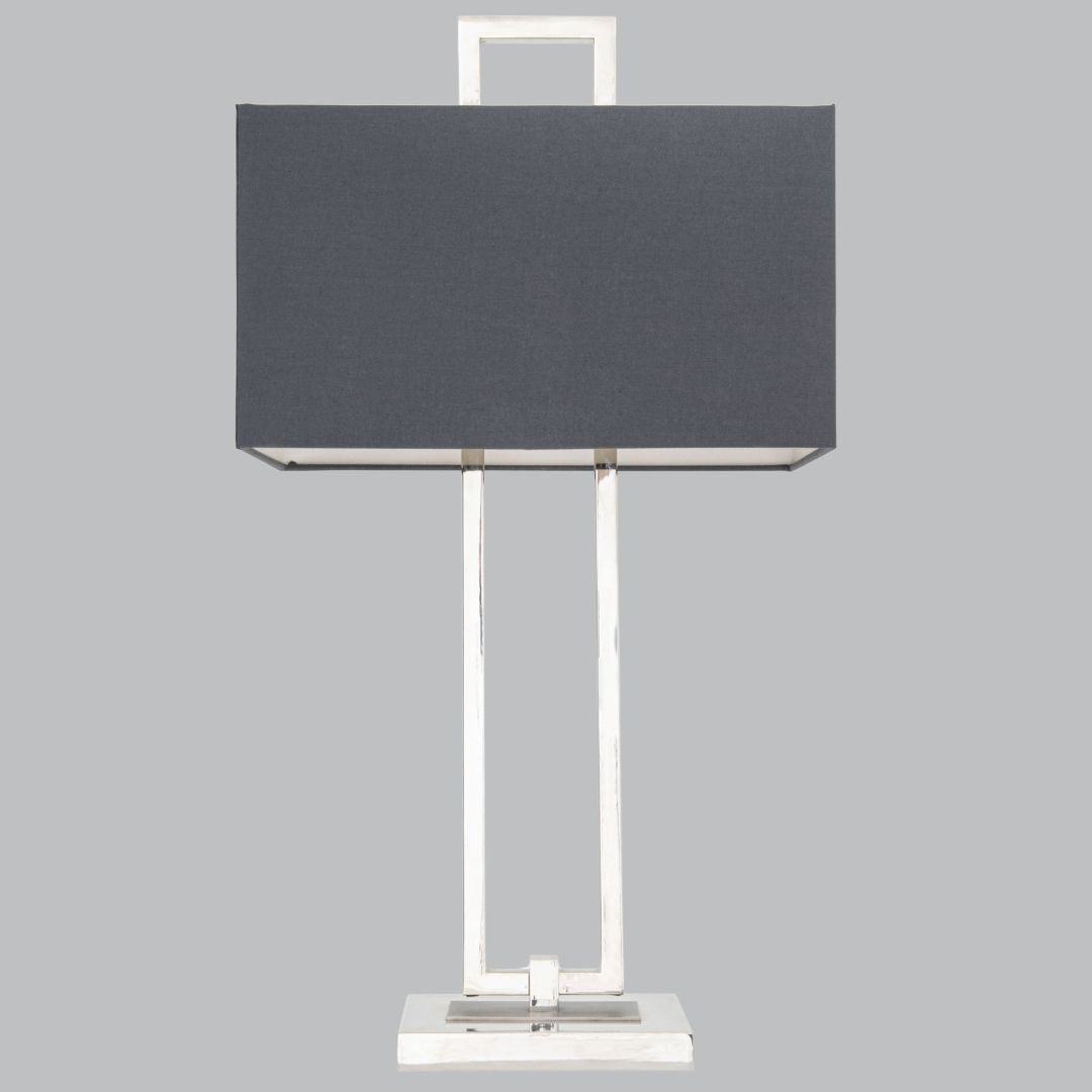 Ember Nickel Finish Table Lamp