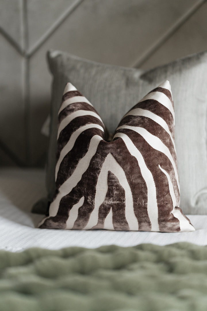 Zebedeedodah Choc Cushion