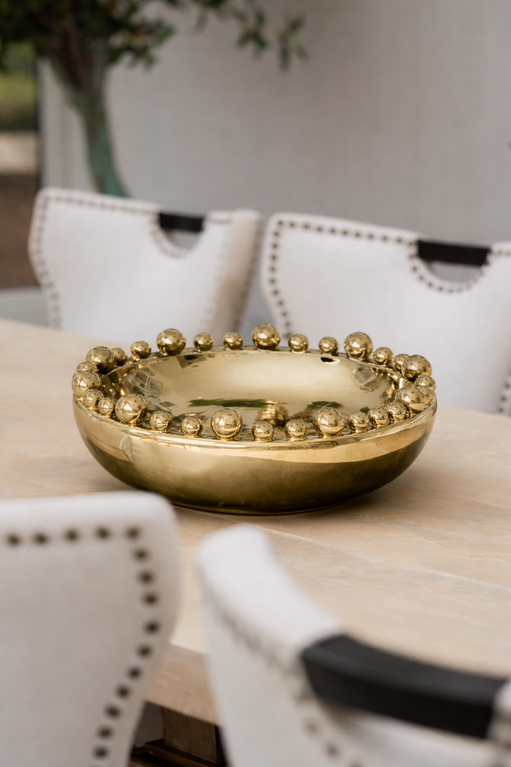 Gold Bobble Edged Bowl