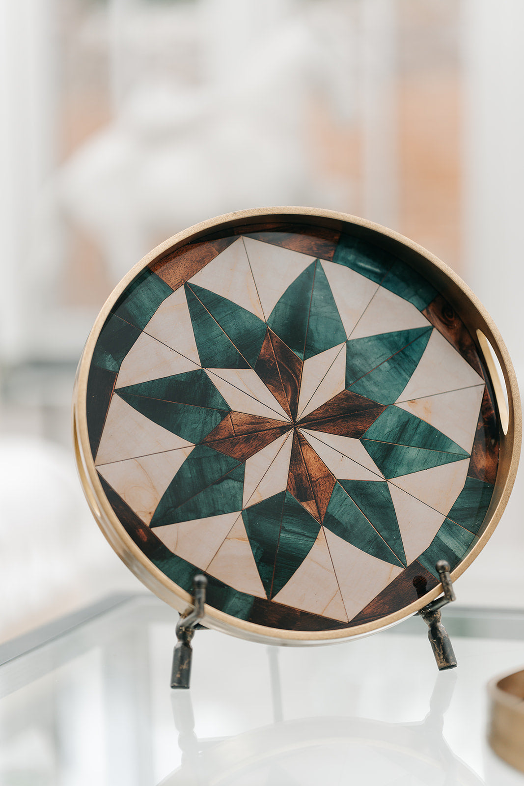 Gold Mosaic Trays Large