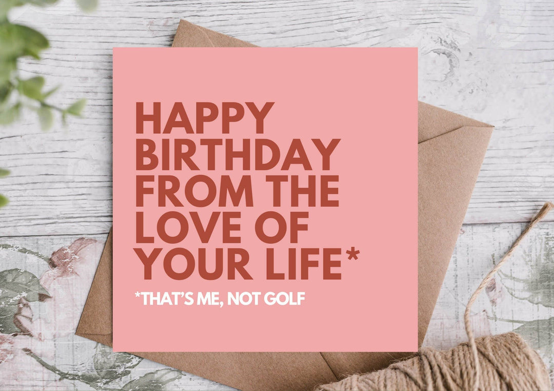 Golf Birthday Card
