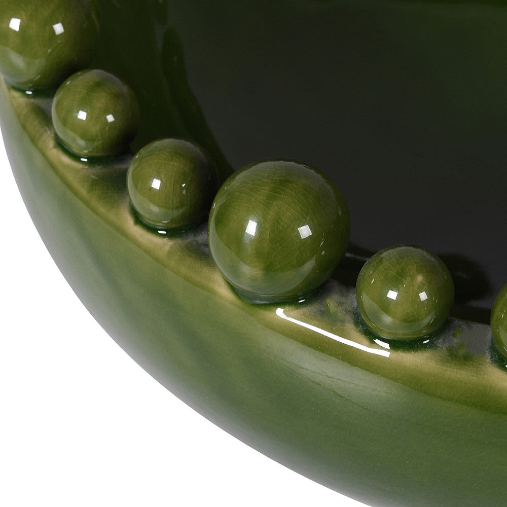 Green Bobble Edged Bowl