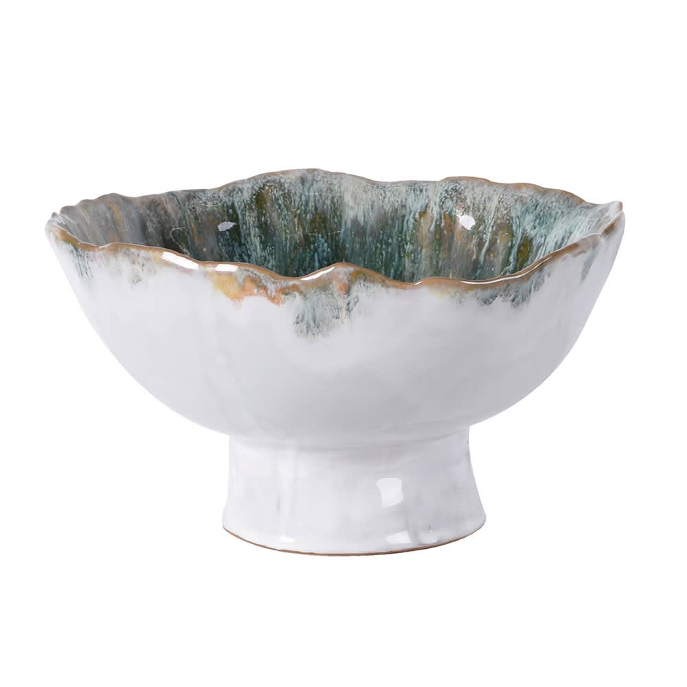 Decorative bowl with floral pattern on a white background