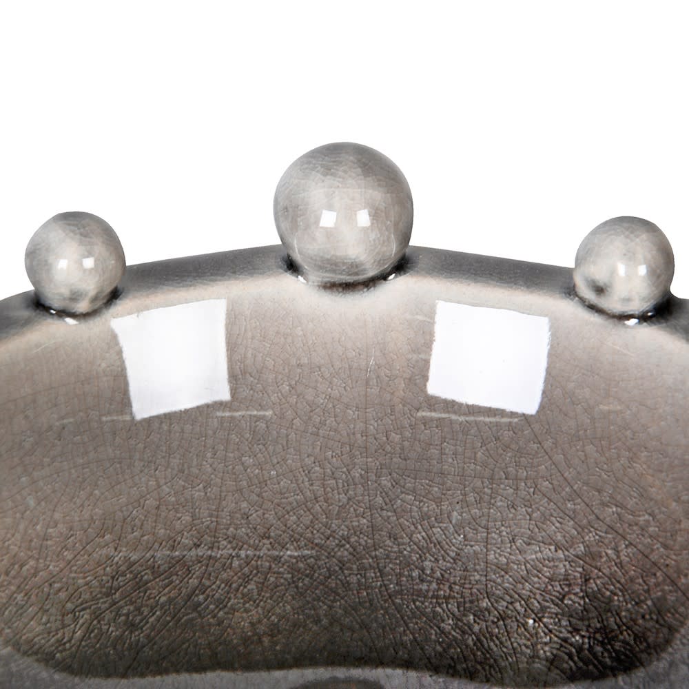 Grey Trinket Bobble Bowl