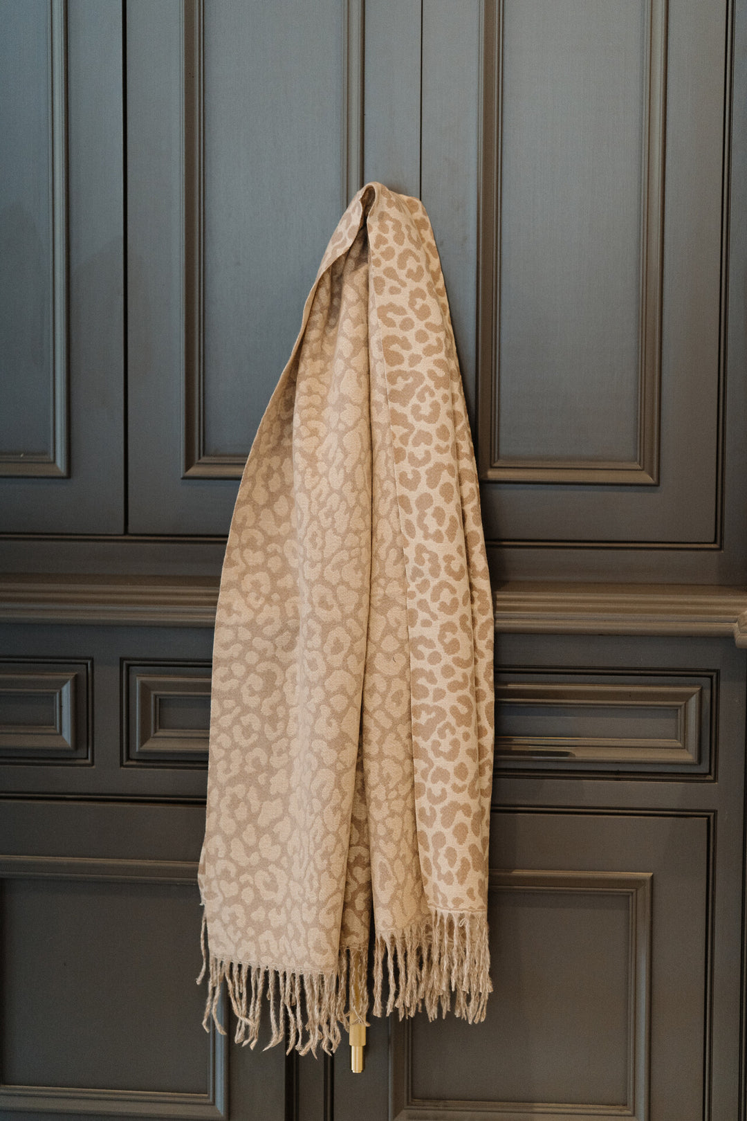 Leopard Print Scarf cashmere blend
