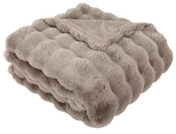 Taupe Luxe Throw/ Blanket