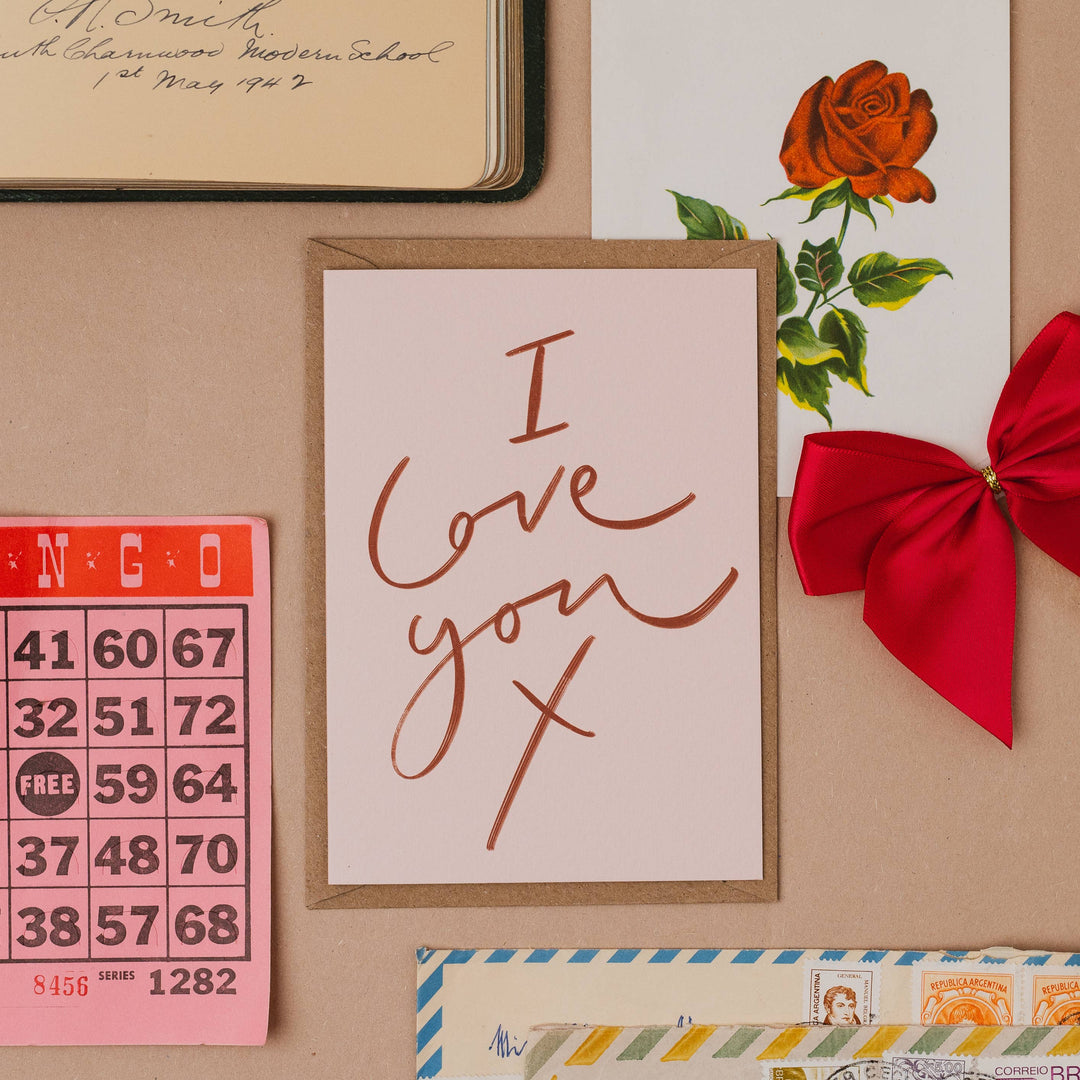 'I Love You X' Card