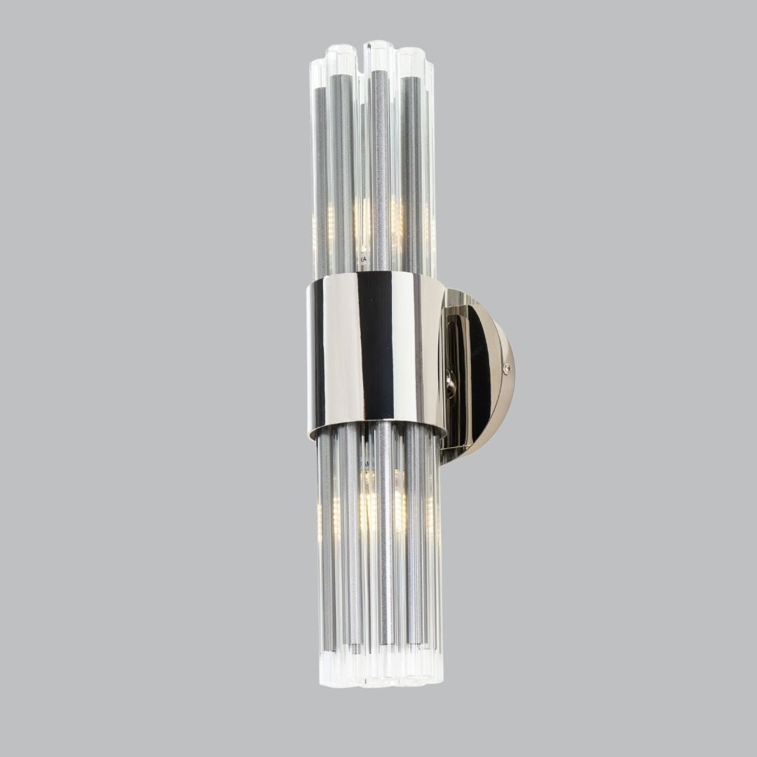 Ives nickel finish wall lamp
