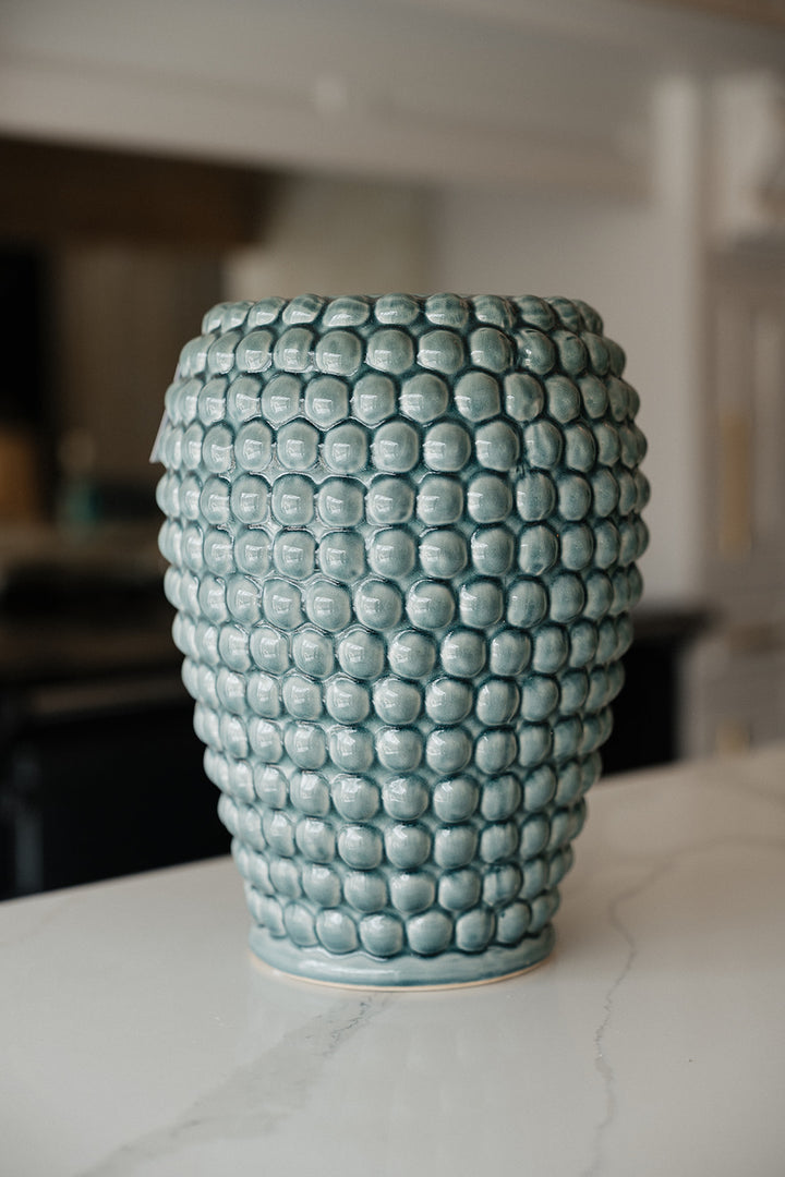 Blue Bobble Vase