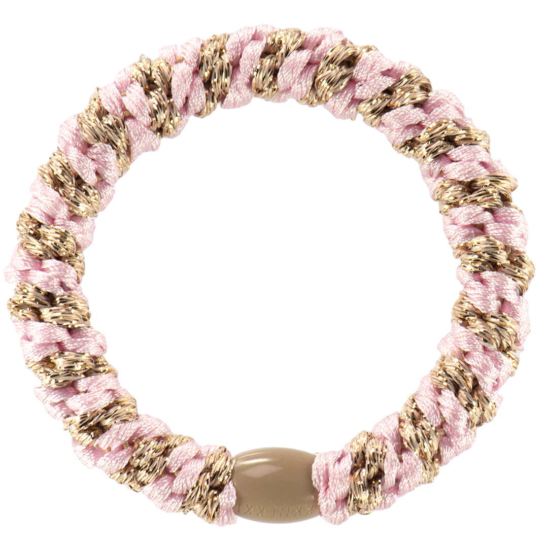 LIGHT PINK-BEIGE GLITTER STRIPE