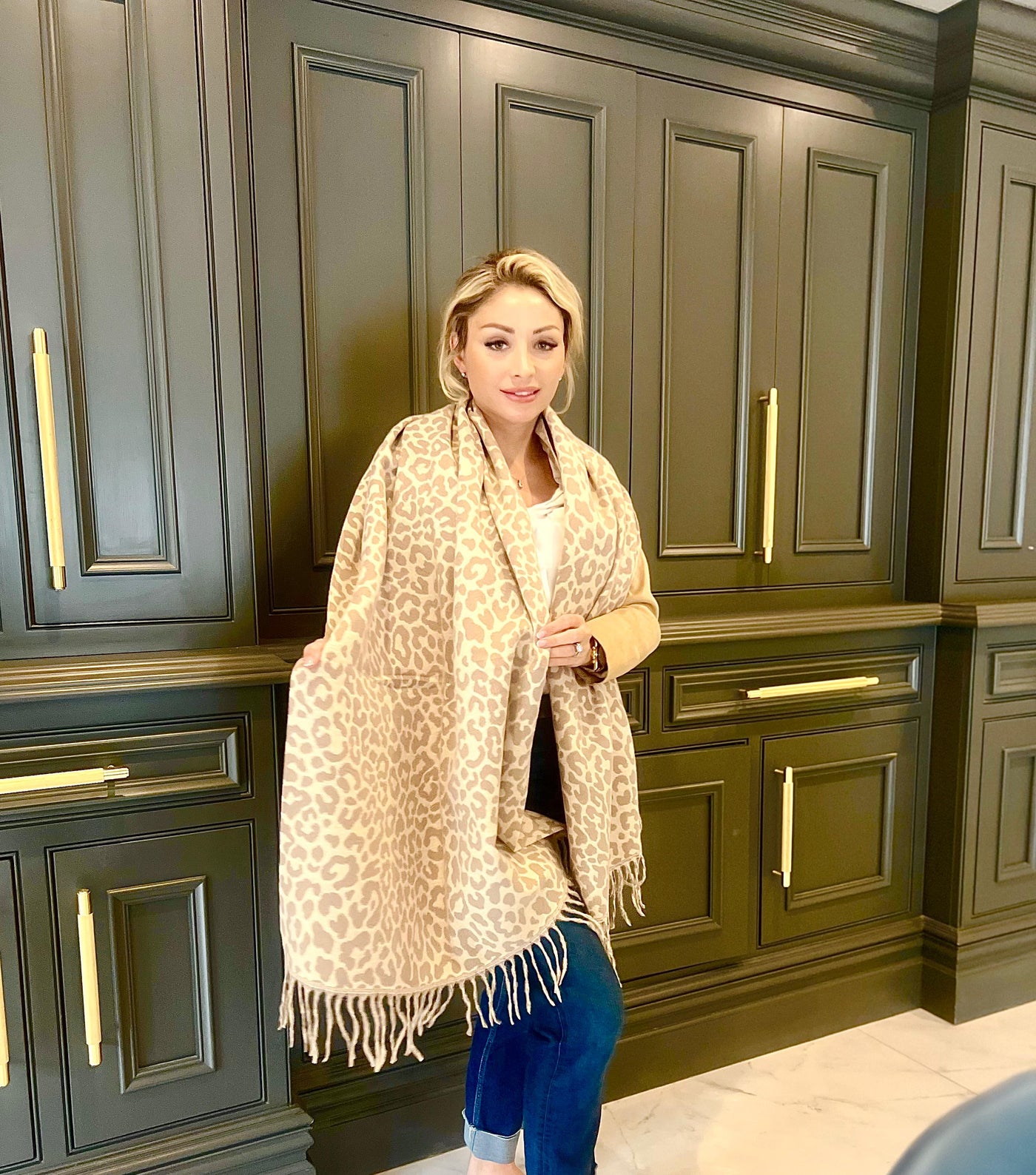 Leopard Print Scarf