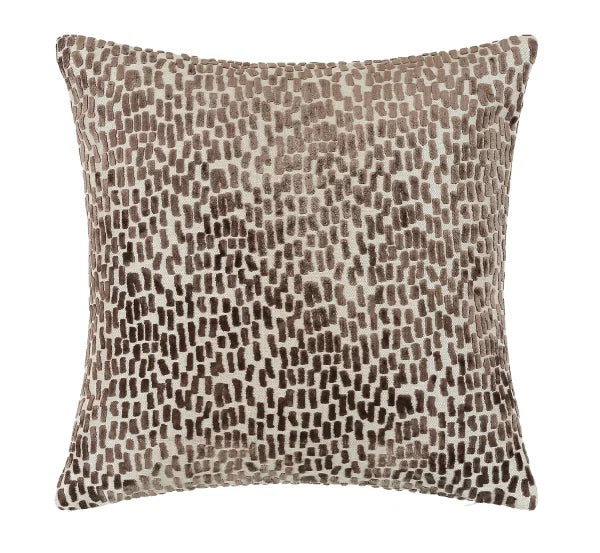 Patterned pillow on a white background