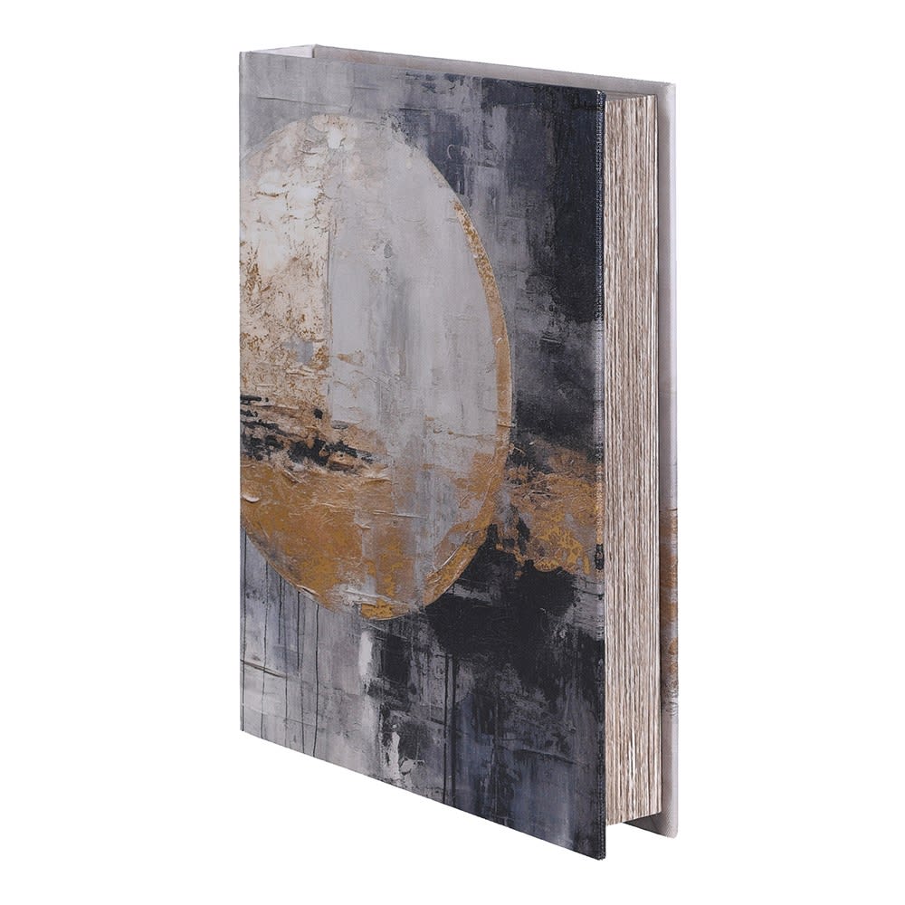 Notebook with abstract design on a white background