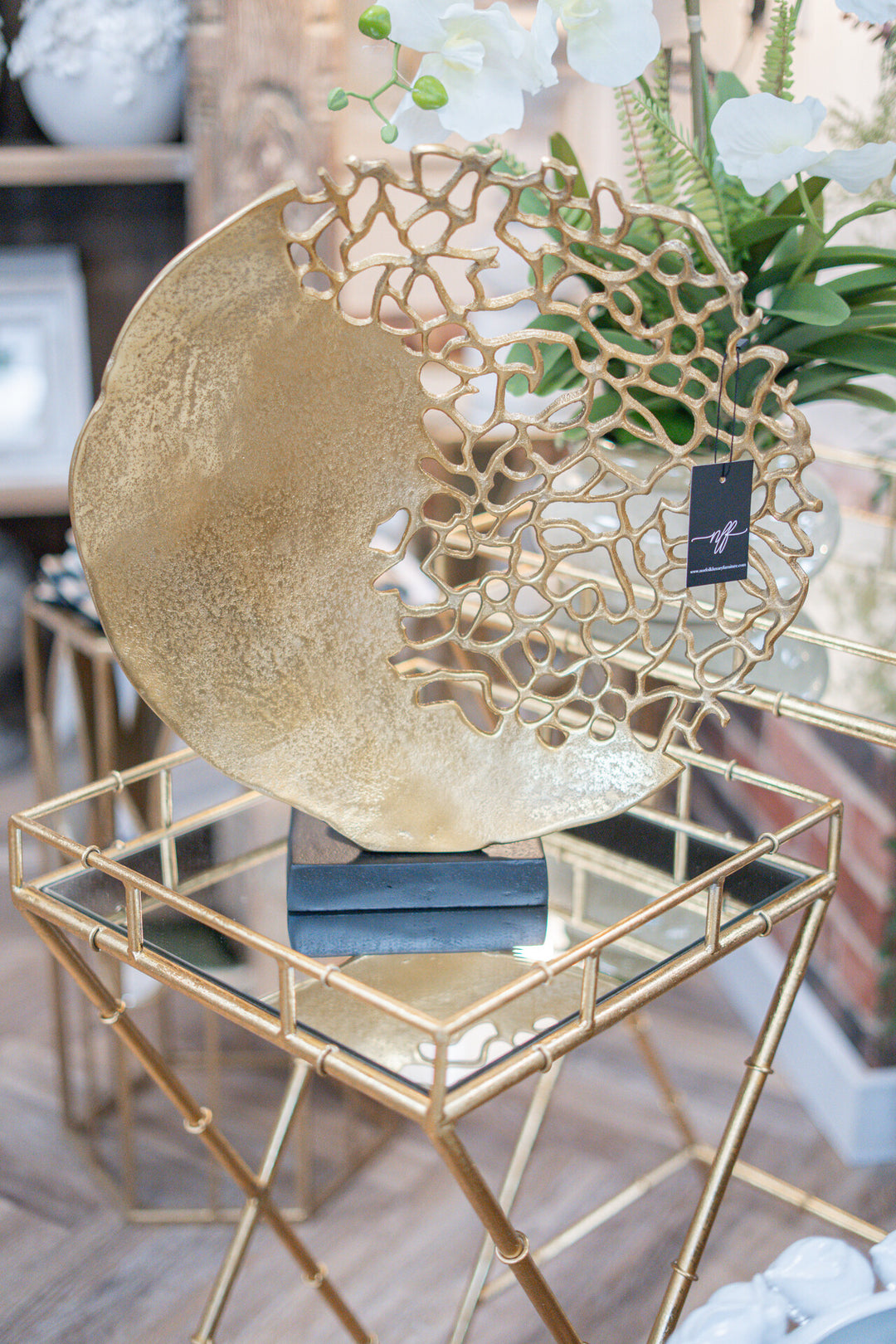 Norfolk Luxury Gold Coral Sculpture