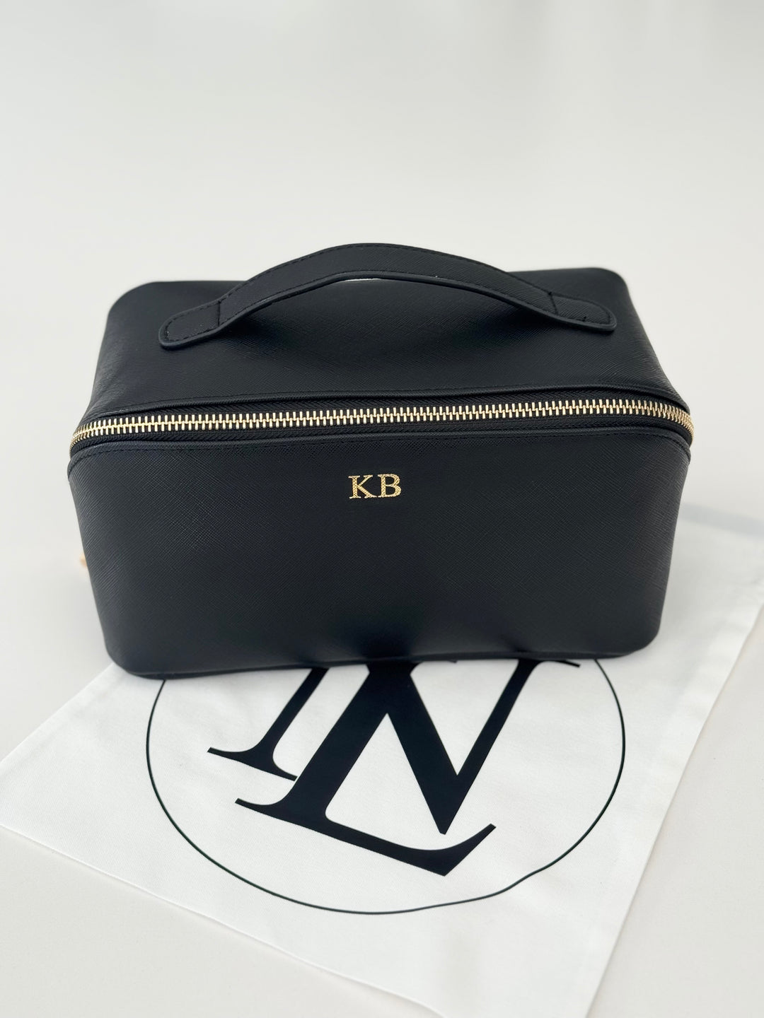 Personalised Norfolk cosmetic bag - Black