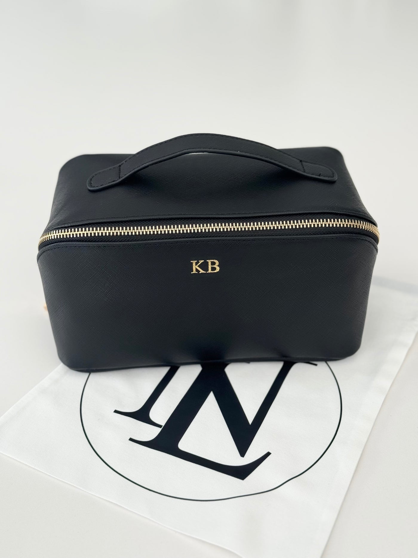 Personalised Norfolk cosmetic bag - Black