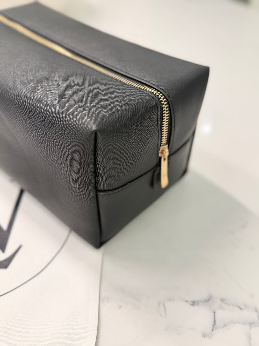 Personalised Wash Bag - Gold Zip