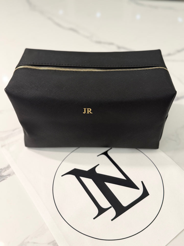 Personalised Wash Bag - Gold Zip