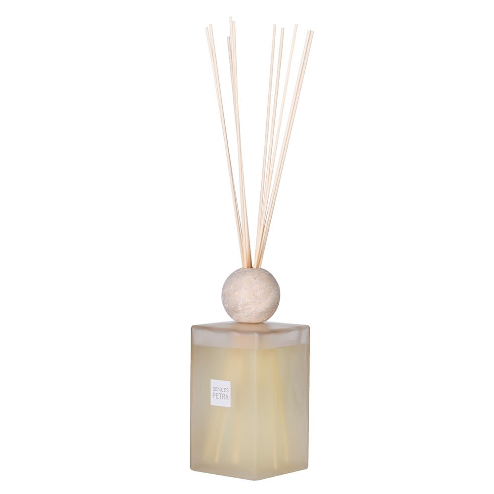 Sences Large Extra Petra Reed Diffuser with Travertine Ball Top