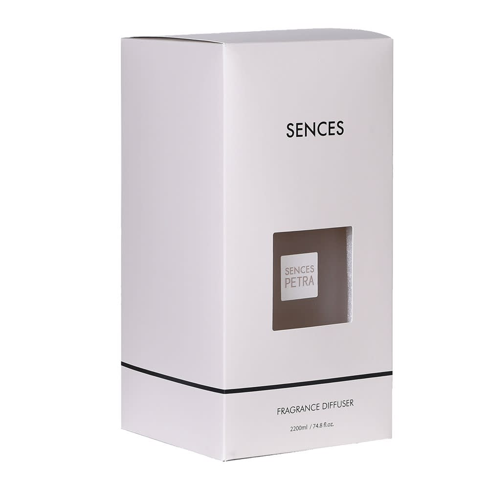 Sences Large Extra Petra Reed Diffuser with Travertine Ball Top